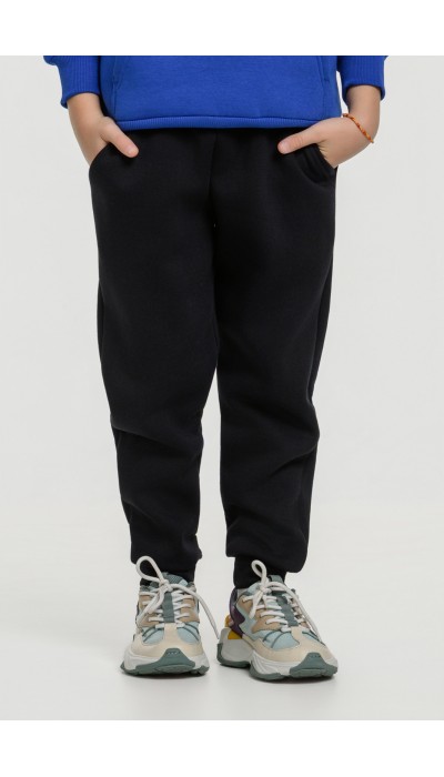 BodyTalk Παιδικό παντελόνι φούτερ με λάστιχο μαύρη