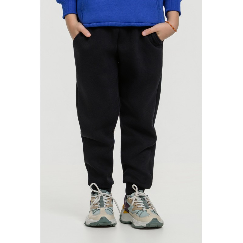 BodyTalk Παιδικό παντελόνι φούτερ με λάστιχο μαύρη