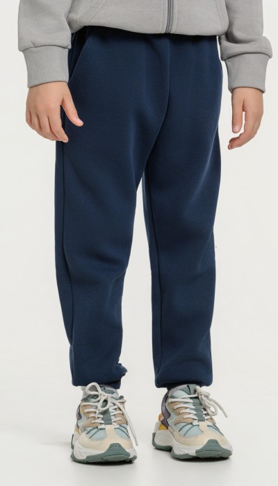 BodyTalk Παιδικό παντελόνι φούτερ με λάστιχο μπλε