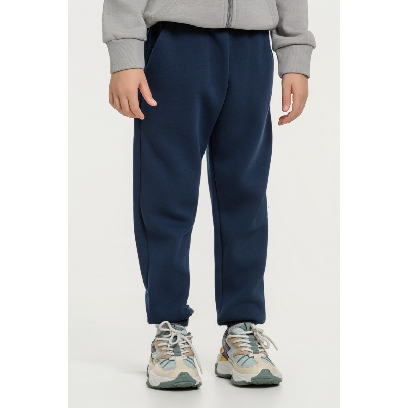 BodyTalk Παιδικό παντελόνι φούτερ με λάστιχο μπλε