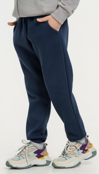 BodyTalk Παιδικό παντελόνι φούτερ με λάστιχο μπλε