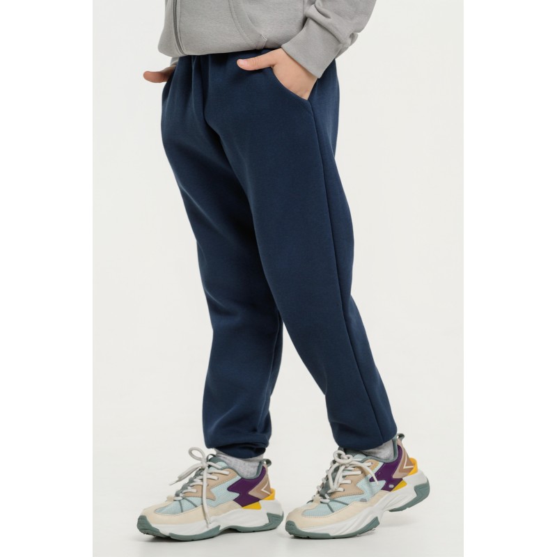 BodyTalk Παιδικό παντελόνι φούτερ με λάστιχο μπλε