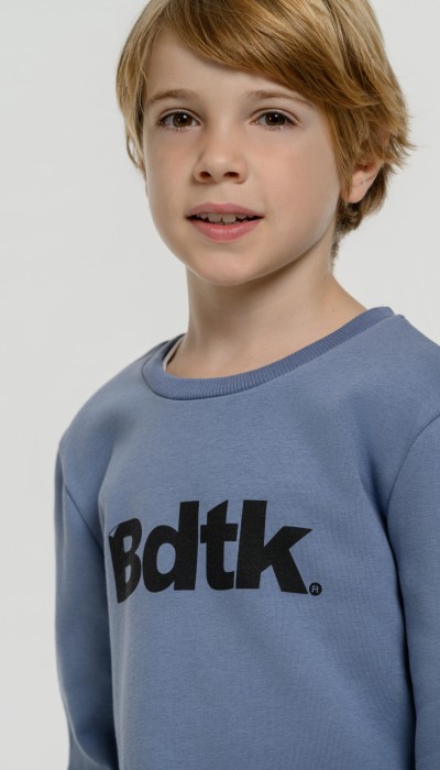 BodyTalk Παιδική μπλούζα φούτερ με λαιμόκοψη μπλε