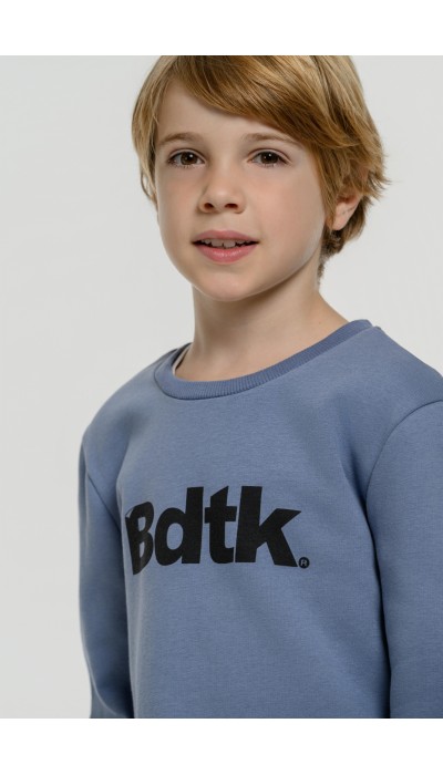 BodyTalk Παιδική μπλούζα φούτερ με λαιμόκοψη μπλε BodyTalk Παιδική μπλούζα φούτερ με λαιμόκοψη μπλε
