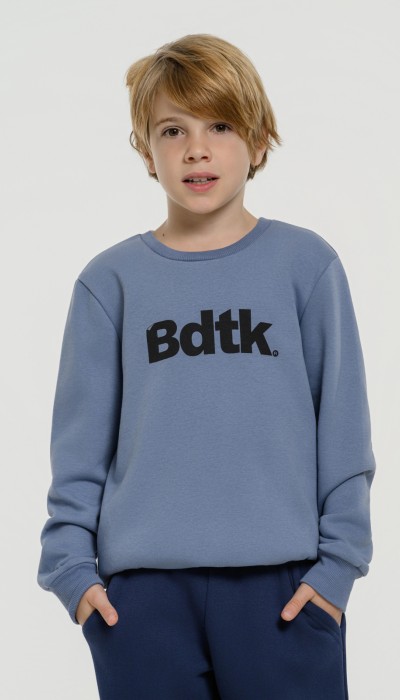 BodyTalk Παιδική μπλούζα φούτερ με λαιμόκοψη μπλε