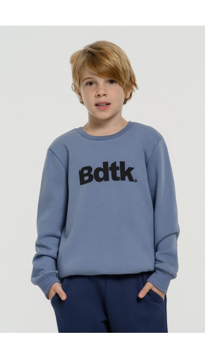 BodyTalk Παιδική μπλούζα φούτερ με λαιμόκοψη μπλε