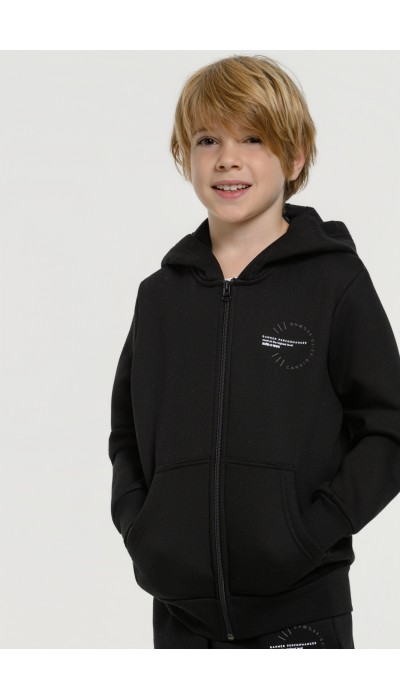 BodyTalk Παιδική ζακέτα με κουκούλα μαύρη