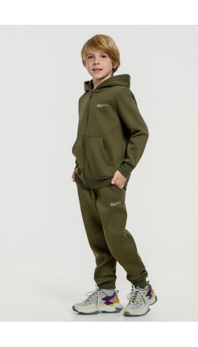 BodyTalk Παιδική ζακέτα με κουκούλα χακί