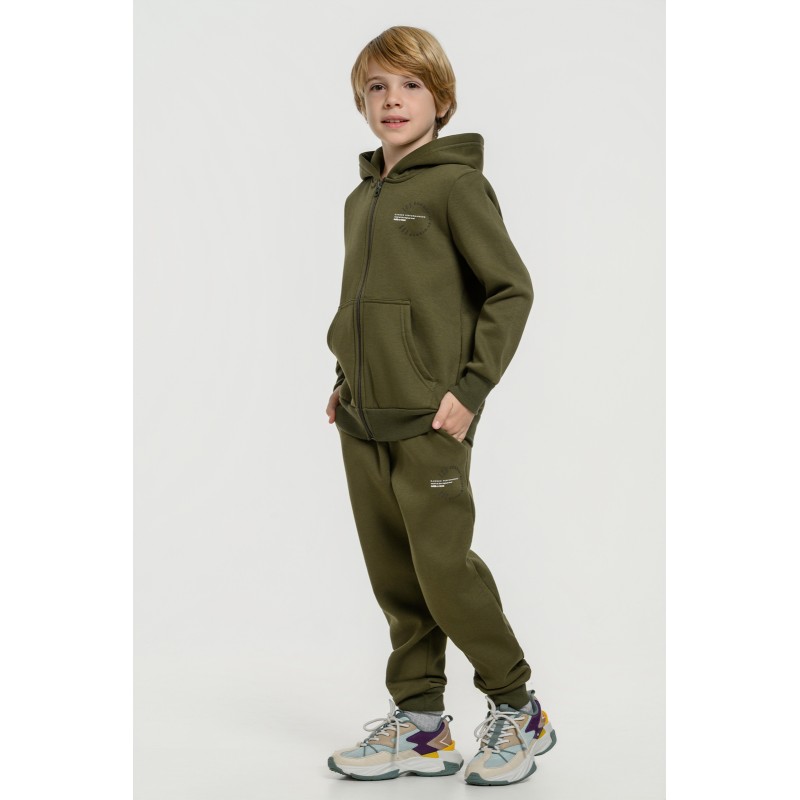 BodyTalk Παιδική ζακέτα με κουκούλα χακί BodyTalk Παιδική ζακέτα με κουκούλα χακί