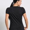 BodyTalk Γυναικεία κοντομάνικη μπλούζα μαύρη