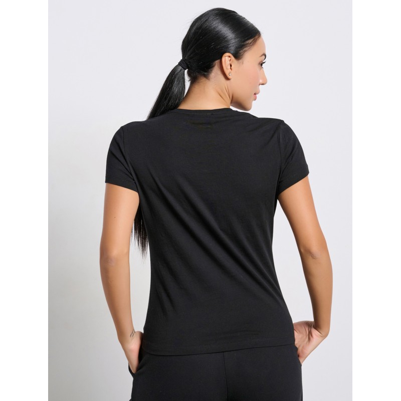 BodyTalk Γυναικεία κοντομάνικη μπλούζα μαύρη