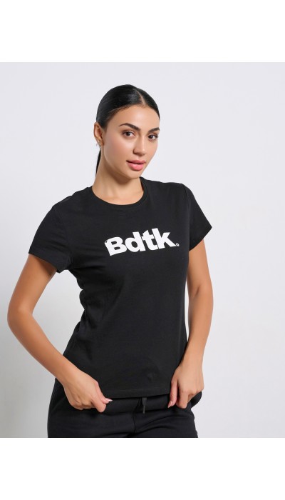 BodyTalk Γυναικεία κοντομάνικη μπλούζα μαύρη