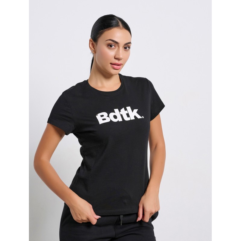 BodyTalk Γυναικεία κοντομάνικη μπλούζα μαύρη