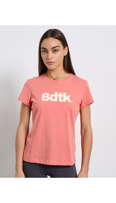 BodyTalk Γυναικεία κοντομάνικη μπλούζα σωμόν