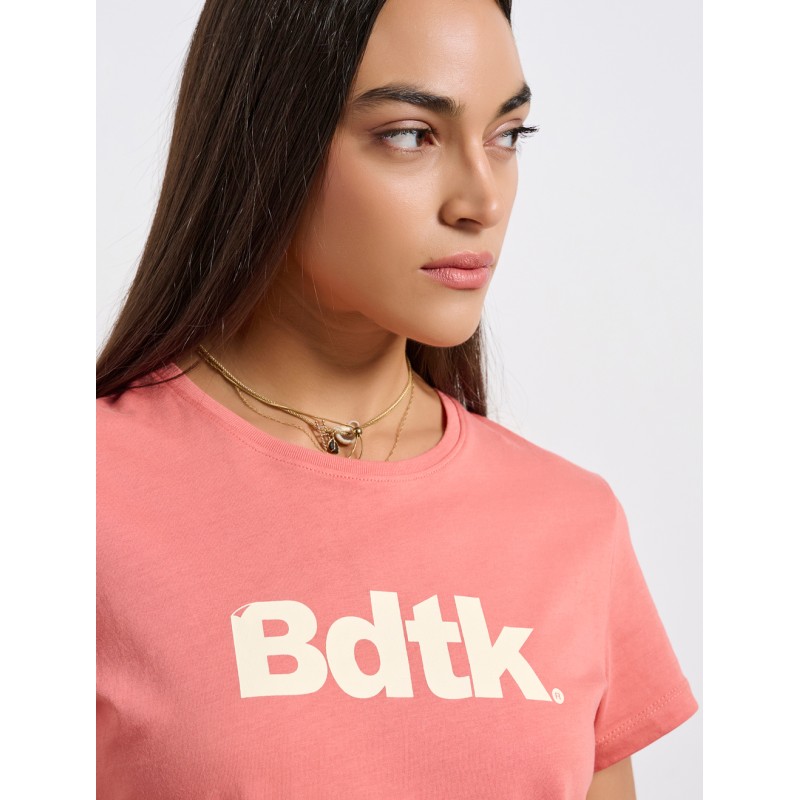 BodyTalk Γυναικεία κοντομάνικη μπλούζα σωμόν