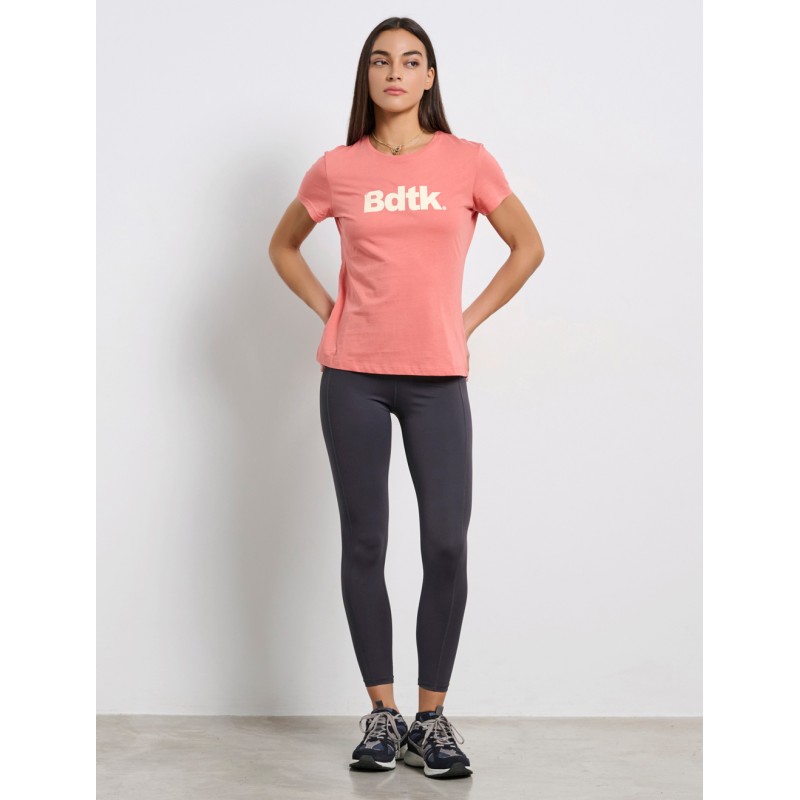 BodyTalk Γυναικεία κοντομάνικη μπλούζα σωμόν