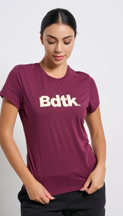 BodyTalk Γυναικεία κοντομάνικη μπλούζα μπορντώ