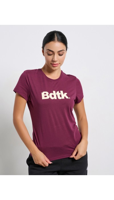 BodyTalk Γυναικεία κοντομάνικη μπλούζα μπορντώ