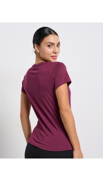 BodyTalk Γυναικεία κοντομάνικη μπλούζα μπορντώ BodyTalk Γυναικεία κοντομάνικη μπλούζα μπορντώ