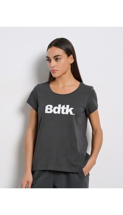 BodyTalk Γυναικεία κοντομάνικη μπλούζα γκρι