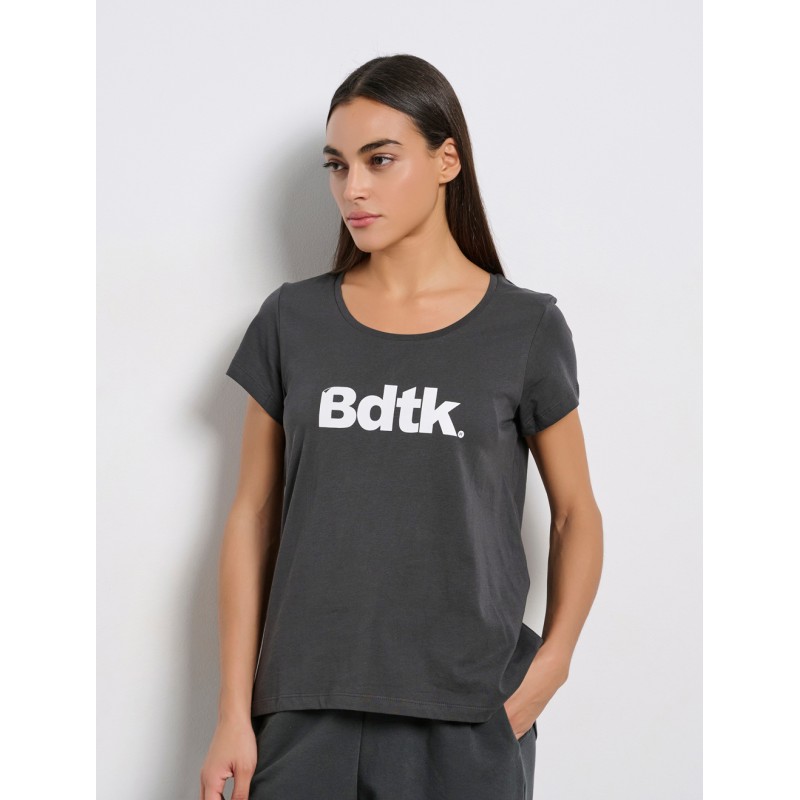 BodyTalk Γυναικεία κοντομάνικη μπλούζα γκρι