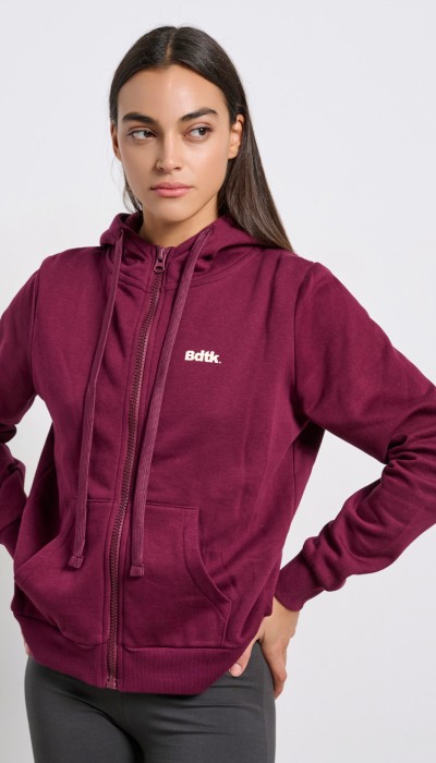 BodyTalk Γυναικεία ζακέτα φούτερ με κουκούλα 