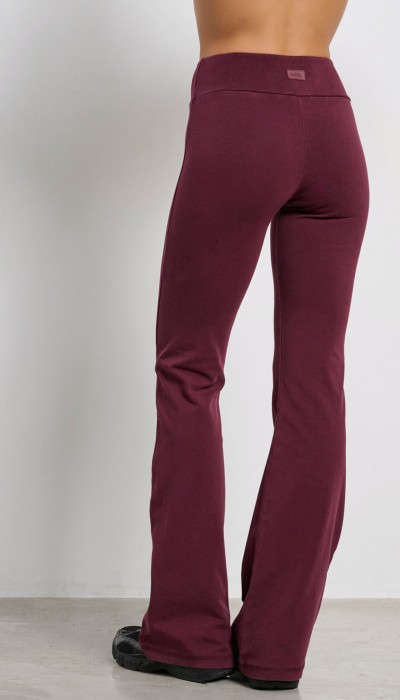 BodyTalk Γυναικείο ψηλόμεσο κολάν καμπάνα μπορντώ