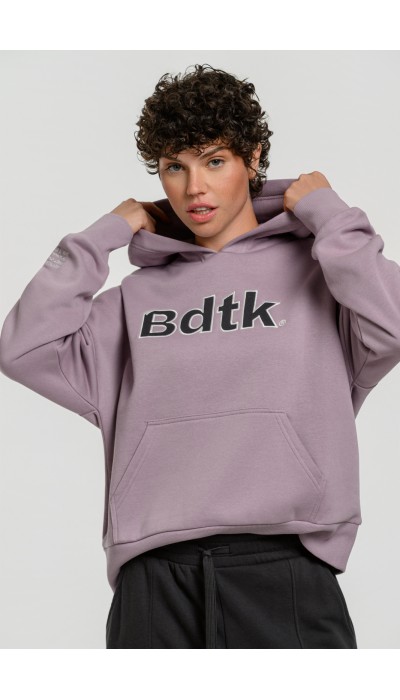BodyTalk Γυναικεία μπλούζα φούτερ με κουκούλα λιλά