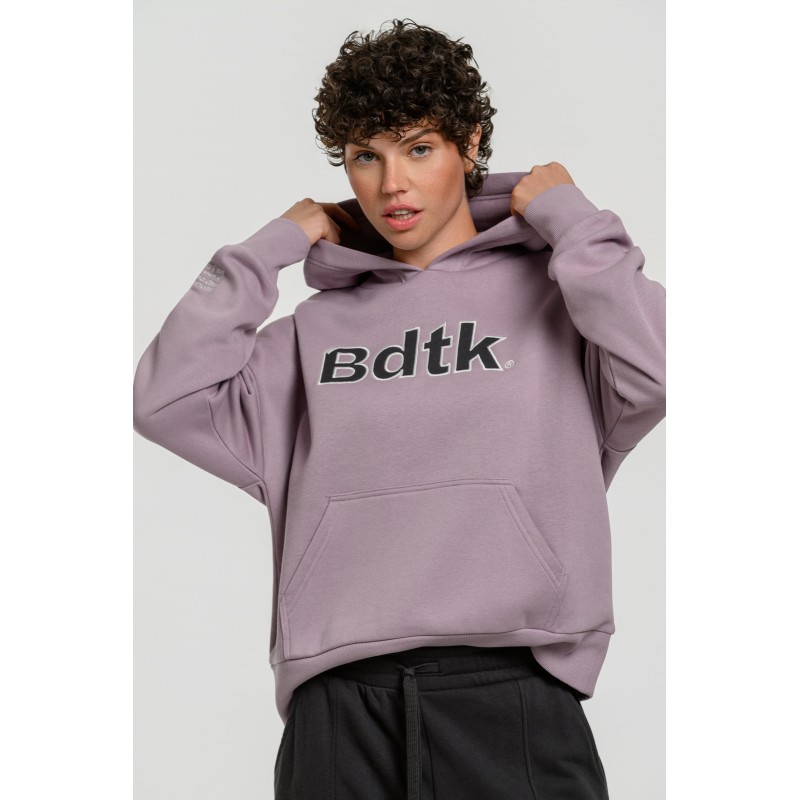 BodyTalk Γυναικεία μπλούζα φούτερ με κουκούλα λιλά