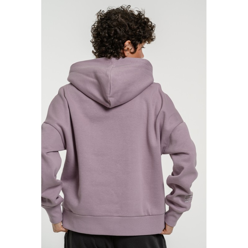 BodyTalk Γυναικεία μπλούζα φούτερ με κουκούλα λιλά