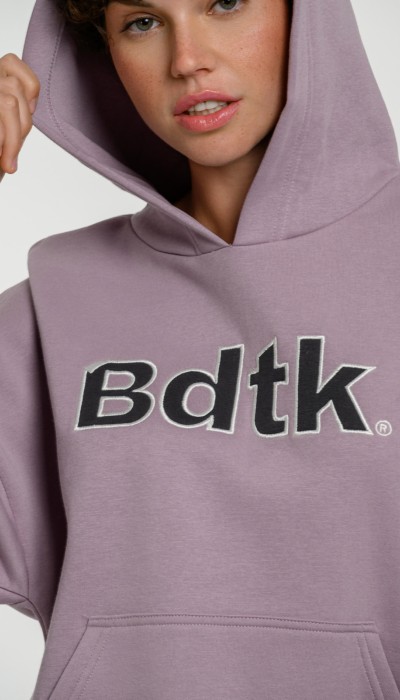 BodyTalk Γυναικεία μπλούζα φούτερ με κουκούλα λιλά