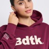 BodyTalk Γυναικεία μπλούζα φούτερ με κουκούλα μπορντώ