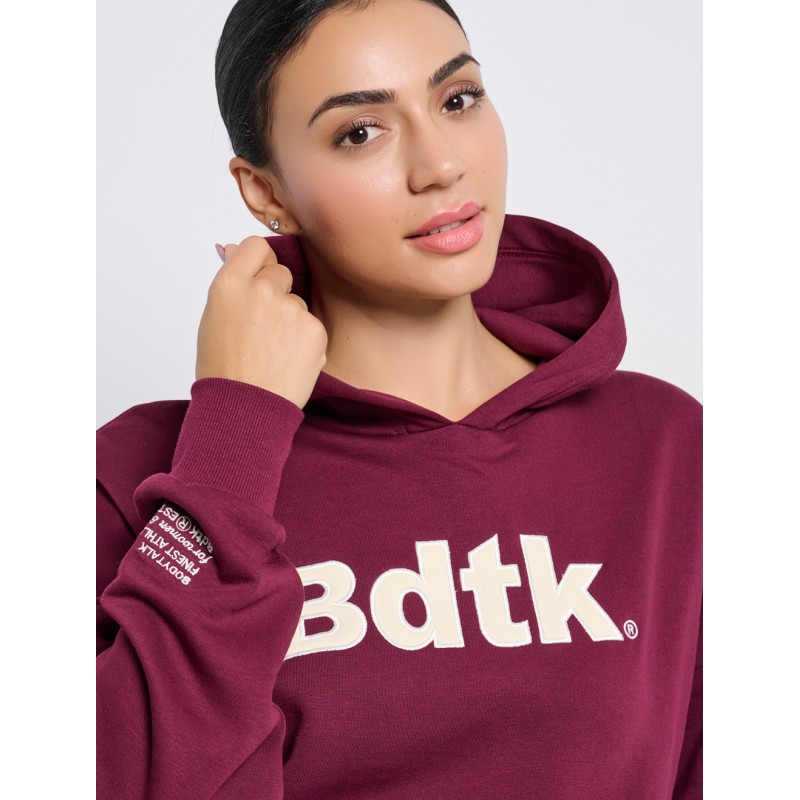 BodyTalk Γυναικεία μπλούζα φούτερ με κουκούλα μπορντώ