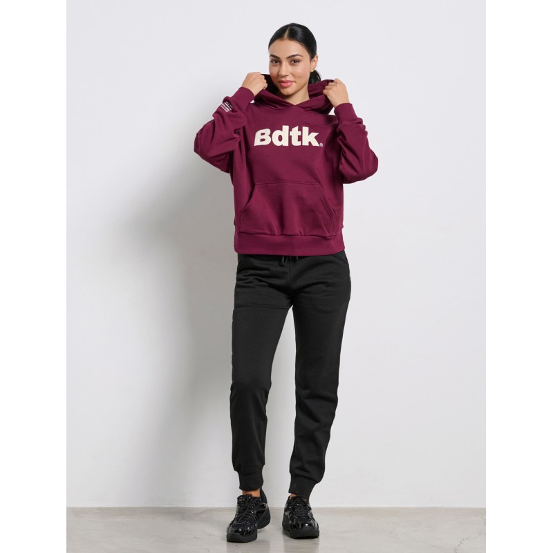 BodyTalk Γυναικεία μπλούζα φούτερ με κουκούλα μπορντώ