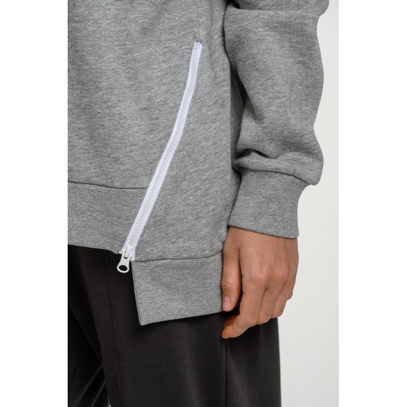 BodyTalk Γυναικεία φούτερ μπλούζα με φερμουάρ COMFY γκρι