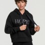 BodyTalk Γυναικεία μπλούζα με κουκούλα φούτερ "Hope" μαύρη