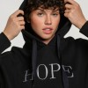 BodyTalk Γυναικεία μπλούζα με κουκούλα φούτερ "Hope" μαύρη