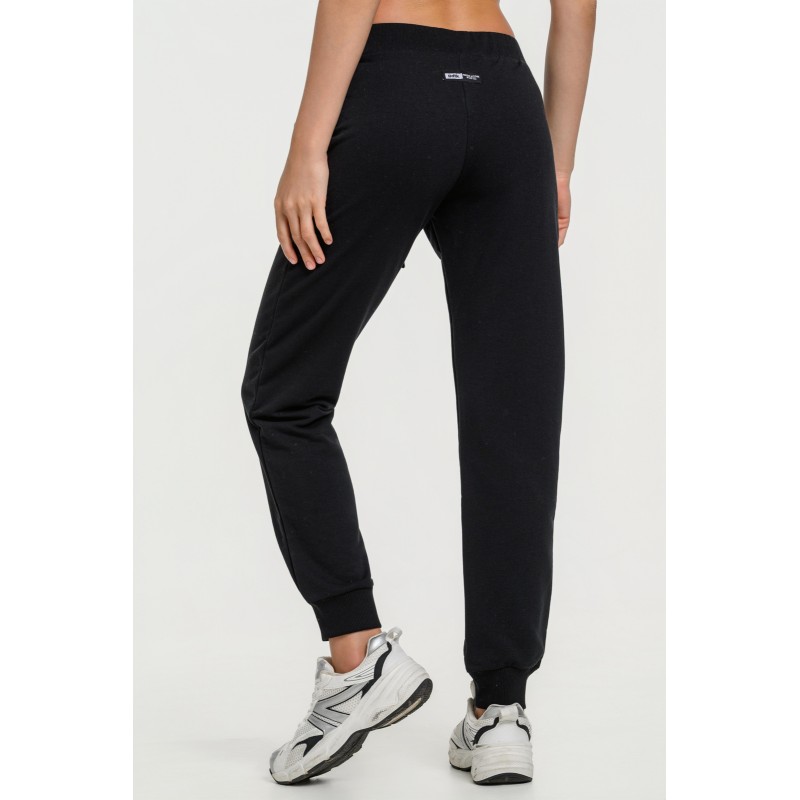 BodyTalk Γυναικεία αθλητική jogger φόρμα `PANTS ON GEN BETA` μαύρη BodyTalk Γυναικεία αθλητική jogger φόρμα `PANTS ON GEN BETA` μαύρη
