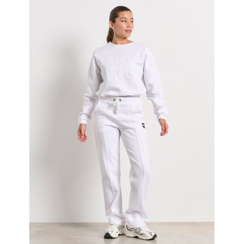 BodyTalk Γυναικεία cropped μακρυμάνικη μπλούζα `HEARTY` άσπρη BodyTalk Γυναικεία cropped μακρυμάνικη μπλούζα `HEARTY` άσπρη