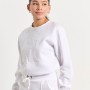 BodyTalk Γυναικεία cropped μακρυμάνικη μπλούζα `HEARTY` άσπρη