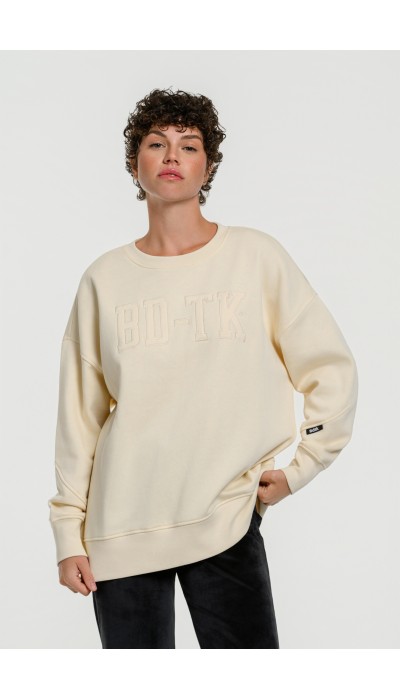 BodyTalk Γυναικεία μπλούζα  "CAPITAL LOGO" εκρού