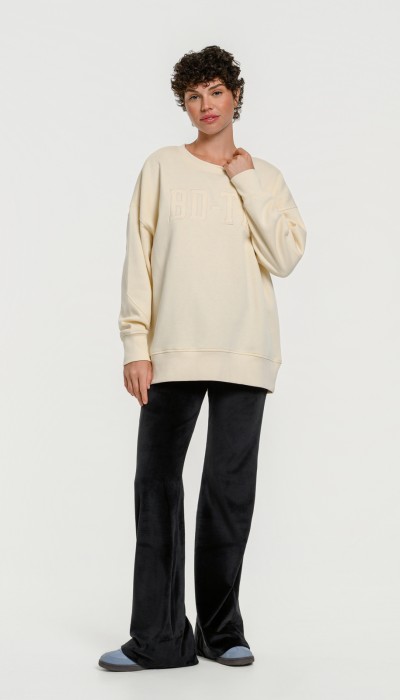 BodyTalk Γυναικεία μπλούζα  "CAPITAL LOGO" εκρού