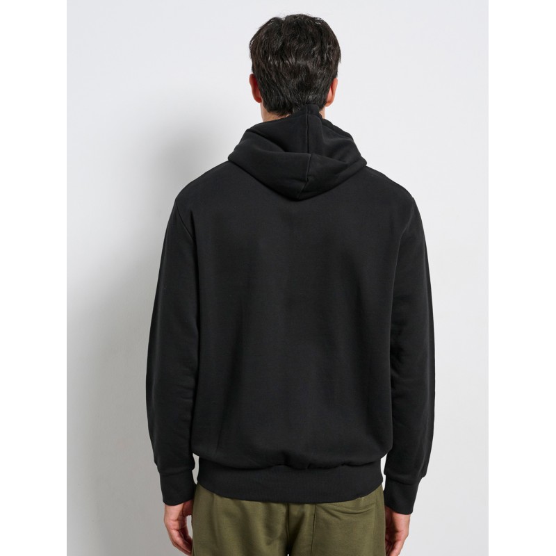 BodyTalk Ανδρική ζακέτα φούτερ με κουκούλα μαύρη BodyTalk Ανδρική ζακέτα φούτερ με κουκούλα μαύρη