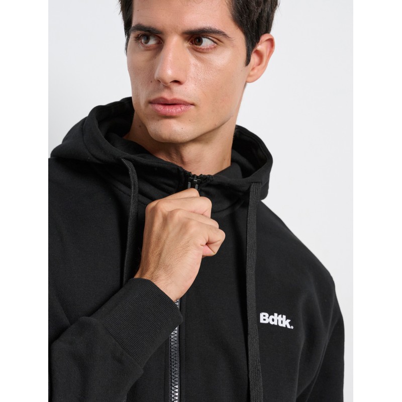 BodyTalk Ανδρική ζακέτα φούτερ με κουκούλα μαύρη BodyTalk Ανδρική ζακέτα φούτερ με κουκούλα μαύρη