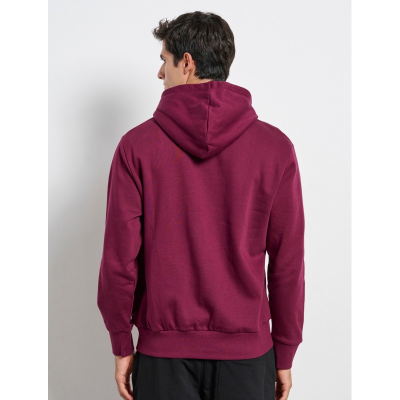 BodyTalk Ανδρική ζακέτα φούτερ με κουκούλα μπορντώ BodyTalk Ανδρική ζακέτα φούτερ με κουκούλα μπορντώ