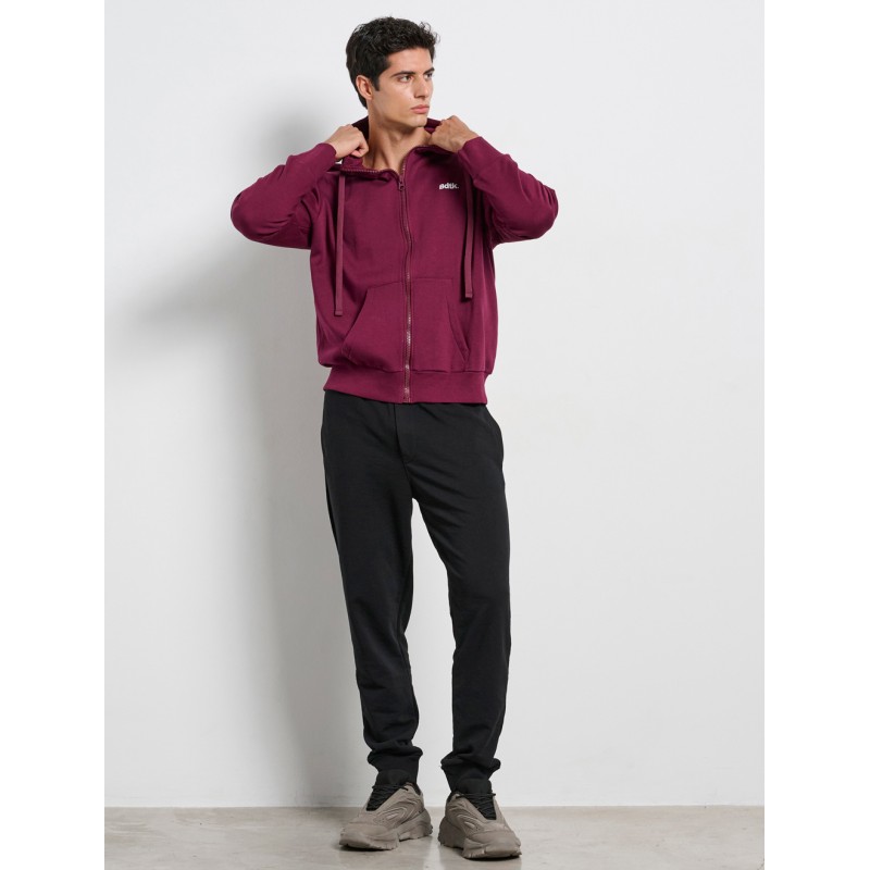 BodyTalk Ανδρική ζακέτα φούτερ με κουκούλα μπορντώ BodyTalk Ανδρική ζακέτα φούτερ με κουκούλα μπορντώ