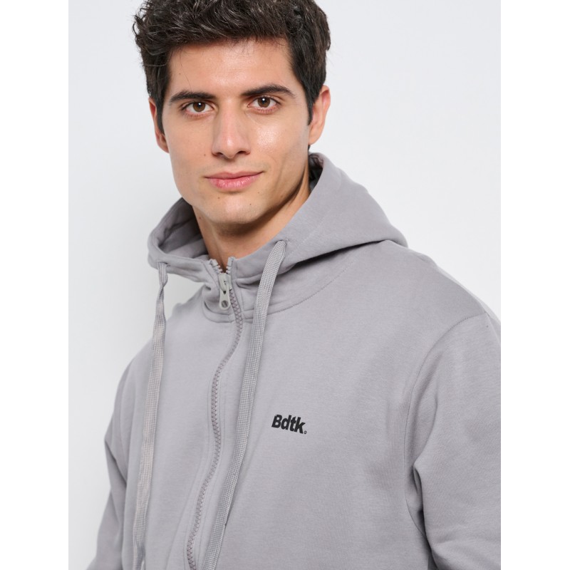BodyTalk Ανδρική ζακέτα φούτερ με κουκούλα γκρι BodyTalk Ανδρική ζακέτα φούτερ με κουκούλα γκρι
