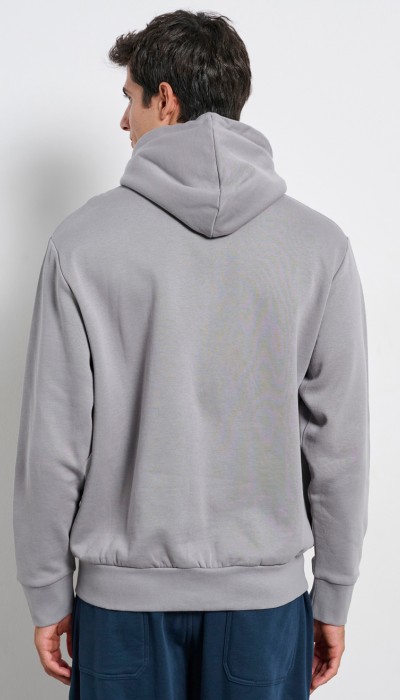 BodyTalk Ανδρική ζακέτα φούτερ με κουκούλα γκρι