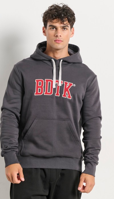 BodyTalk Ανδρική μπλούζα φούτερ με λαιμόκοψη γκρι