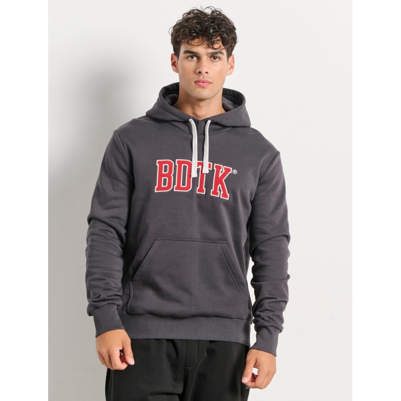 BodyTalk Ανδρική μπλούζα φούτερ με λαιμόκοψη γκρι BodyTalk Ανδρική μπλούζα φούτερ με λαιμόκοψη γκρι